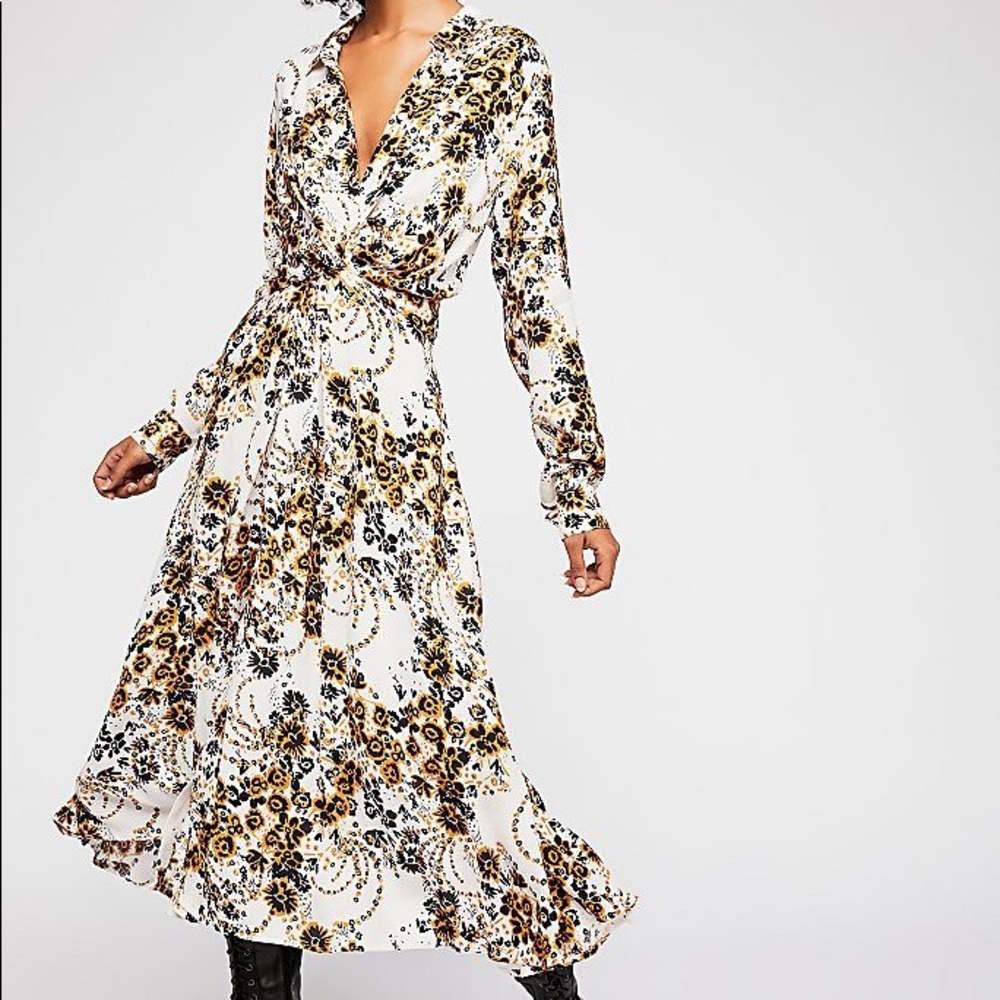 Free People boho tough love midi dress!